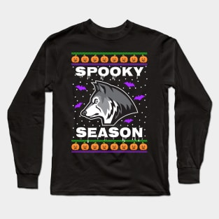 Spooky Season Wolf Long Sleeve T-Shirt